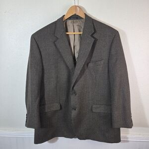 Lauren Ralph Lauren Mens Wool Blazer 48R Sport Coat Lord & Taylor Houndstoooth